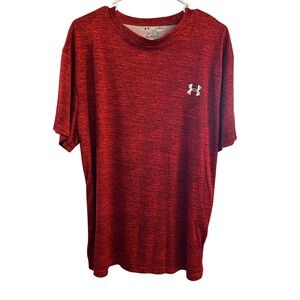 Under Armour HeatGear Men's Red Loose Fit T-Shirt Size LG